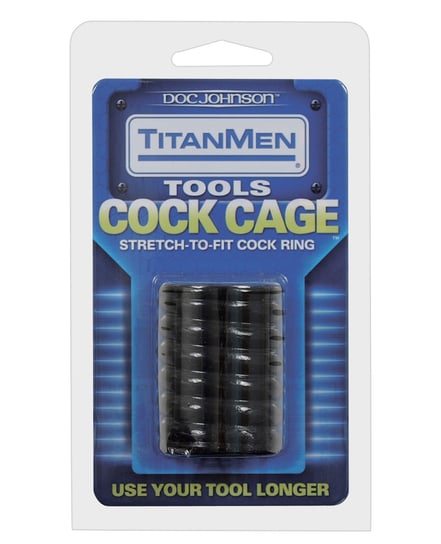 Titanmen Tools Cock Cage – Black by Titanmen product image