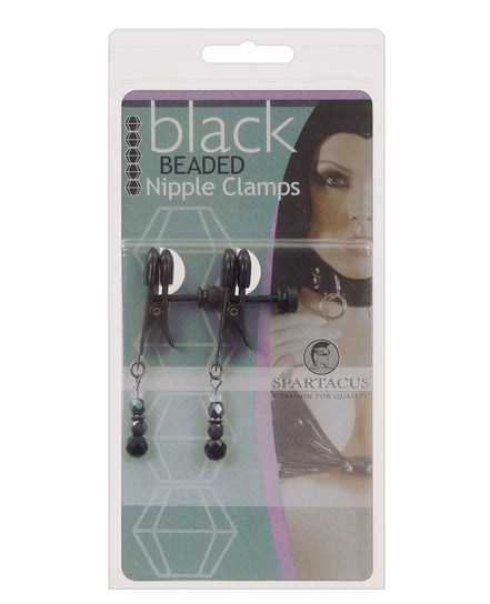 Spartacus Black Beaded Nipple Clamps by Spartacus product image