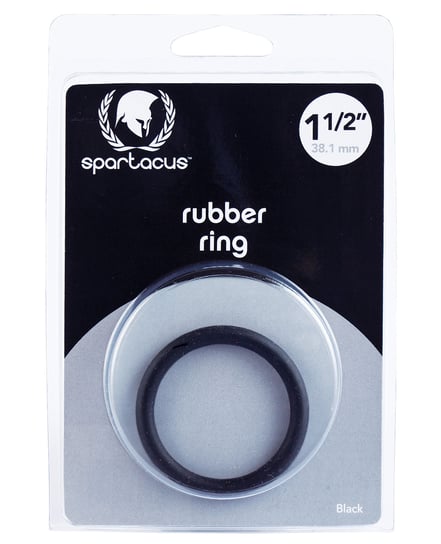 Spartacus 1.5″ Rubber Cock Ring – Black by Spartacus product image