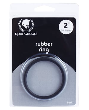 Spartacus 2″ Rubber Cock Ring – Black by Spartacus product image