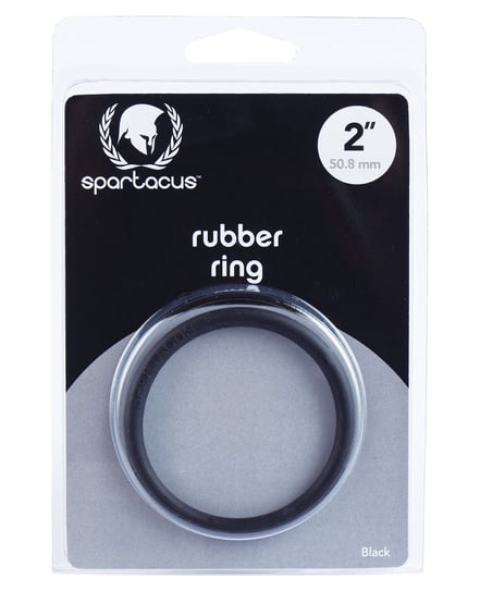 Spartacus 2″ Rubber Cock Ring – Black by Spartacus product image
