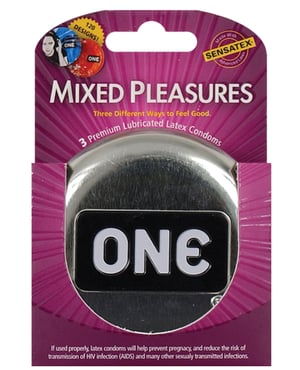 One Mixed Pleasures Condoms – Box of 3 by One product image