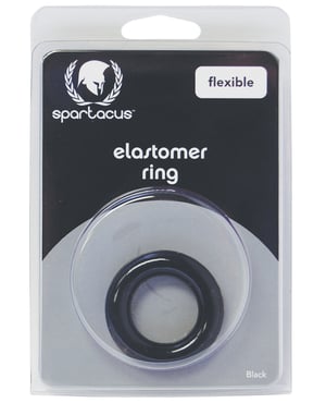Spartacus Elastomer Relaxed Fit Cock Ring – Black by Spartacus product image