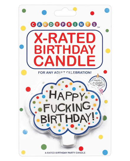 Happy Fucking Birthday Candle by Candy Prints product image