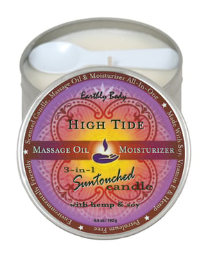 Earthly Body Suntouched Hemp Candle – 6 oz Round Tin High Tide by Earthly Body product image
