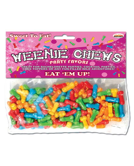 Weenie Chews Candies – Asst. Flavors Bag of 125 by Hott Products product image