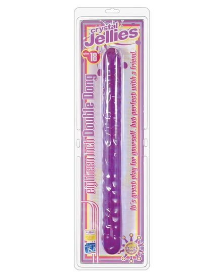 Crystal Jellies 18″ Double Dong – Purple by Crystal Jellies product image