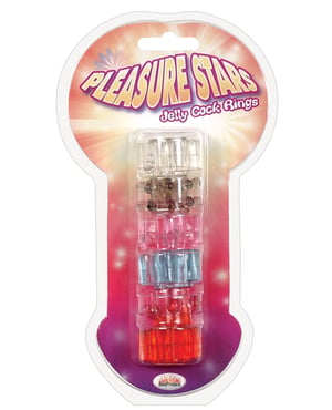 Wet Dreams Pleasure Stars Jelly Cock Rings (6 Pack) by Wet Dreams product image