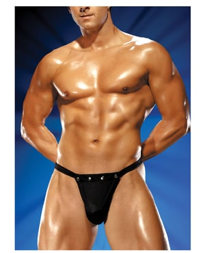 Male Power Rip off Thong w/Studs Black S/M by Male Power product image