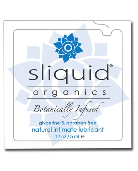 Sliquid Organics Natural Intimate Lubricant – .17 oz Pillow by Sliquid product image