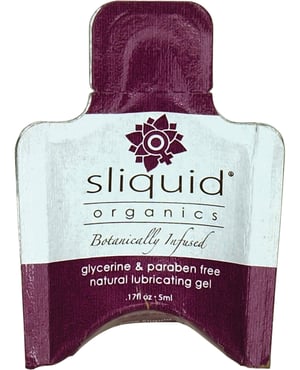 Sliquid Organics Natural Lubricating Gel – .17 oz Pillow by Sliquid product image