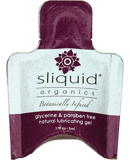 Sliquid Organics Natural Lubricating Gel – .17 oz Pillow by Sliquid product image