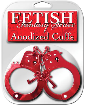 Fetish Fantasy Series Anodized Cuffs – Red by Fetish Fantasy Series product image