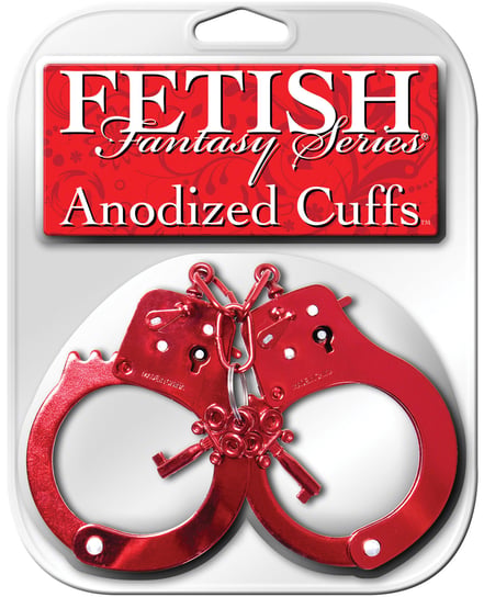 Fetish Fantasy Series Anodized Cuffs – Red by Fetish Fantasy Series product image