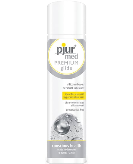 Pjur Med Premium Glide Concentrated Silicone Personal Lubricant – 100 ml Bottle by Pjur Med product image