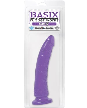 Basix Rubber Works 7″ Slim Dong – Purple by Basix Rubber Works product image