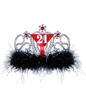 21st Birthday Flashing Tiara by Beistle product image