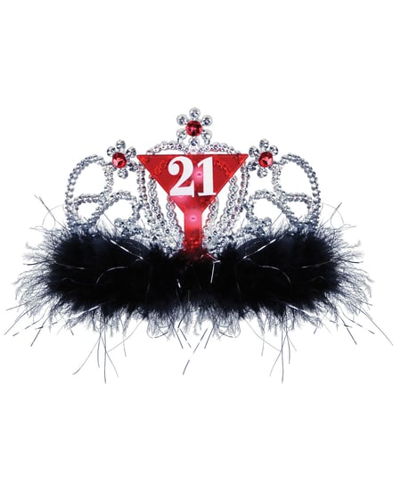 21st Birthday Flashing Tiara by Beistle product image