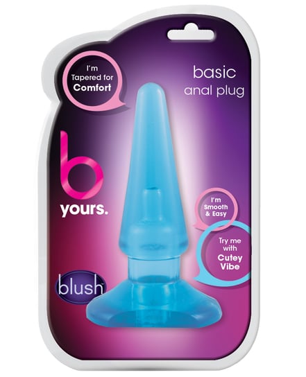 Blush B Yours Basic Anal Plug – Blue by B Yours product image