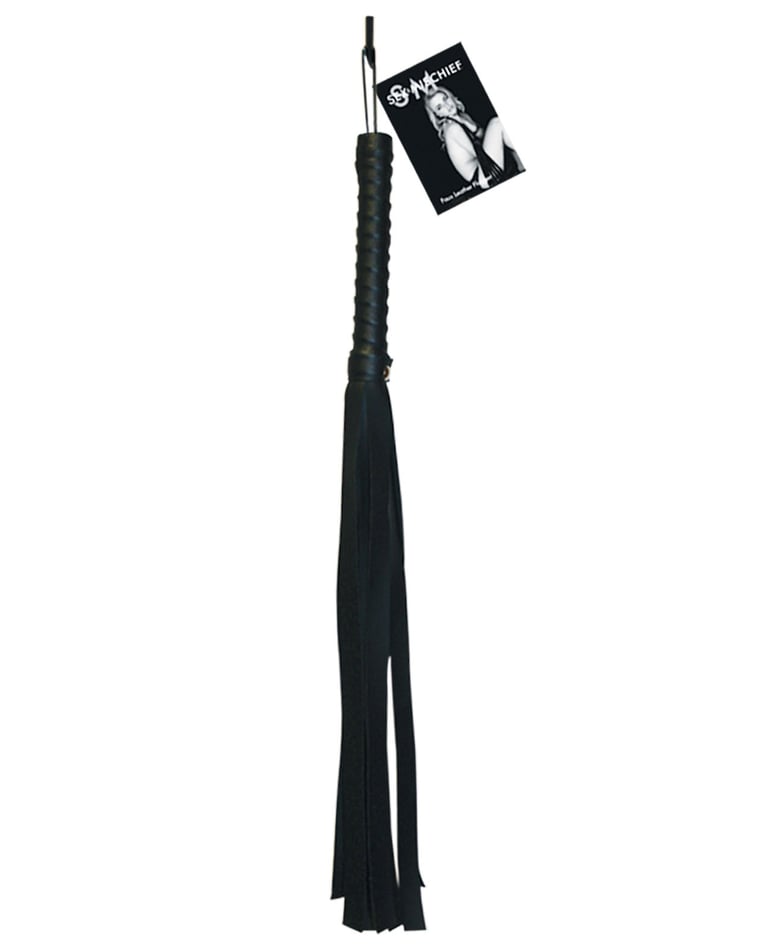 Sex & Mischief Faux Leather Flogger – Black by Sex & Mischief product image