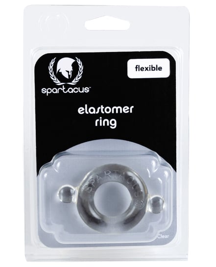 Spartacus Elastomer Cock Ring – Clear by Spartacus product image