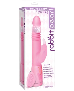 Remote Control Thrusting Rabbit Pearl – Pink by Pipedream Products product image