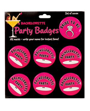 Bachelorette Party Badges – Pack of 7 by OMG International product image