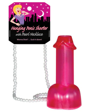 Hanging Penis Shooter w/Pearl Necklace by Kheper product image