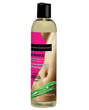 Intimate Earth Awake Massage Oil – 120 ml Pink Grapefruit by Intimate Earth product image