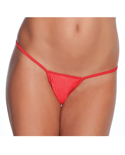 Low Rise Lycra G-String Red O/S by Coquette product image