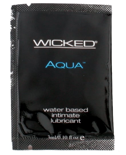 Wicked Sensual Care Aqua Waterbased Lubricant – .1 oz Fragrance Free by Wicked Sensual Care product image
