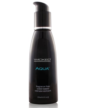 Wicked Sensual Care Aqua Waterbased Lubricant – 4 oz Fragrance Free by Wicked Sensual Care product image