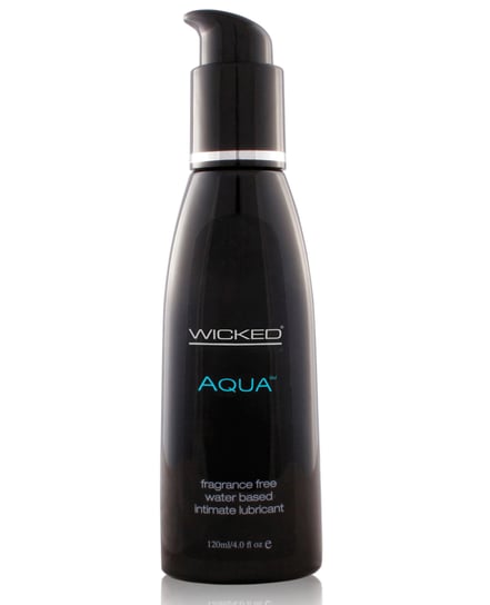 Wicked Sensual Care Aqua Waterbased Lubricant – 4 oz Fragrance Free by Wicked Sensual Care product image