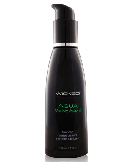 Wicked Sensual Care Aqua Waterbased Lubricant – 4 oz Candy Apple by Wicked Sensual Care product image