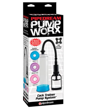 Pump Worx Cock Trainer Pump System w/3 TPR Sleeves by Pump Worx product image