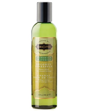 Kama Sutra Naturals Massage Oil – 8 oz Coconut Pineapple by Kama Sutra product image