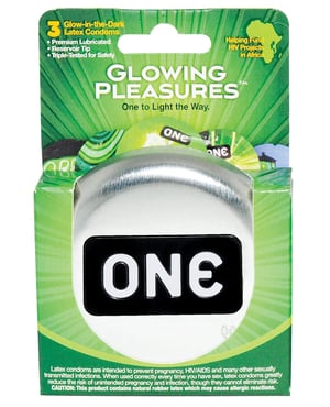 One Glowing Pleasures Condoms – Box of 3 by One product image