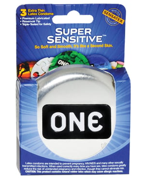 One Super Sensitive Condoms – Box of 3 by One product image