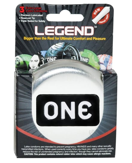One The Legend XL Condoms – Box of 3 by One product image