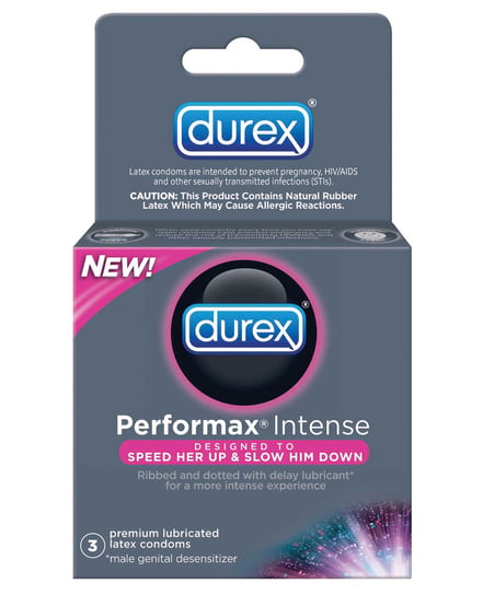 Durex Performance Intense Condoms – Box of 3 by Durex product image
