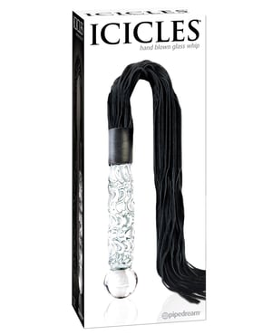 Icicles No. 38 Hand Blown Glass Handled Whip – Clear by Icicles product image