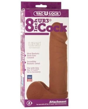 Vac-U-Lock 8″ ULTRASKYN Cock Attch. – Brown by Vac-U-lock product image