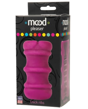 Mood ULTRASKYN Thick Ribbed Stroker – Purple by Mood product image