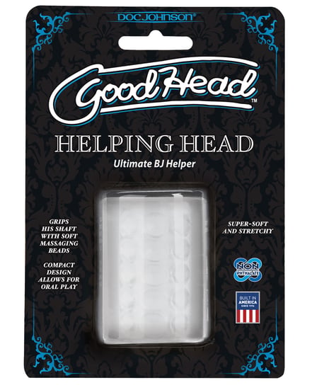 GoodHead Helping Head Ultimate BJ Helper 2″ Masturbator – Clear by GoodHead product image