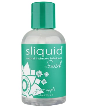 Sliquid Naturals Swirl Lubricant – 4.2 oz Green Apple by Sliquid product image