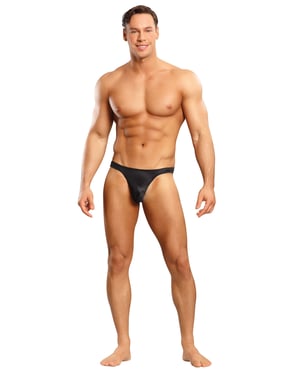 Satin Bong Thong Black L/XL by Male Power product image