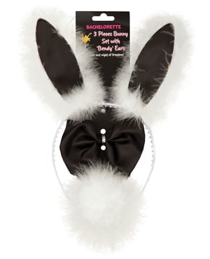 Bachelorette 3 pc Bunny Set w/Bendy Ears by OMG International product image