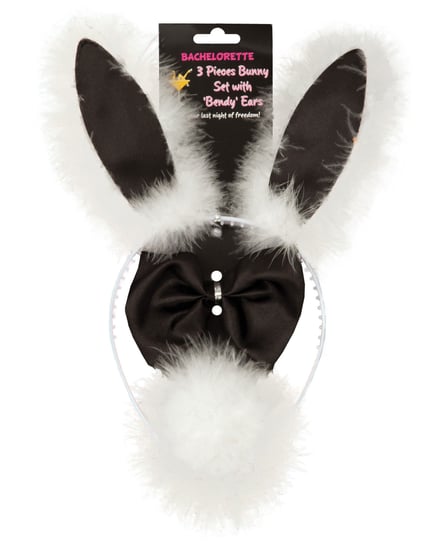 Bachelorette 3 pc Bunny Set w/Bendy Ears by OMG International product image