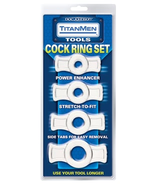 Titanmen Tools Cock Ring Set – Clear by Titanmen product image