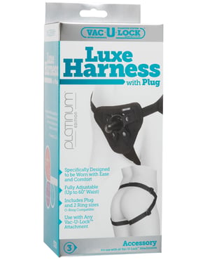 Vac-U-Lock Platinum Edition Accessories Luxe Harness – Black by Vac-U-lock product image